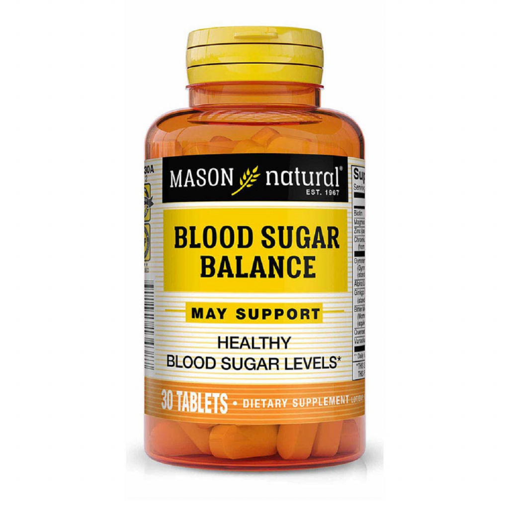 Вітамінно-мінеральний комплекс Mason Natural Баланс цукру в крові, Blood Sugar Balance, 30 таблеток (MAV13438) - зображення 1