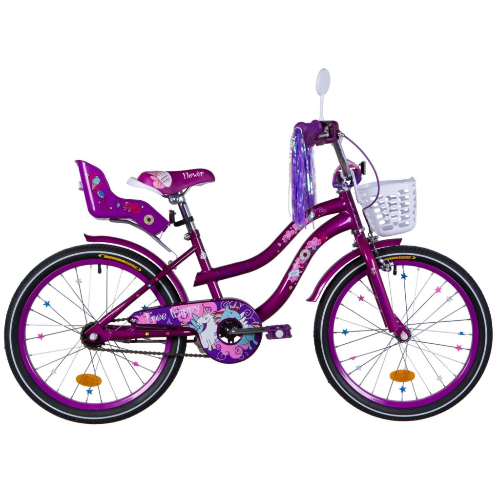 Велосипед Formula 20" FLOWER PREMIUM рама-13" St 2020 перламутровий фіолетовий (OPS-FRK-20-127) - зображення 1