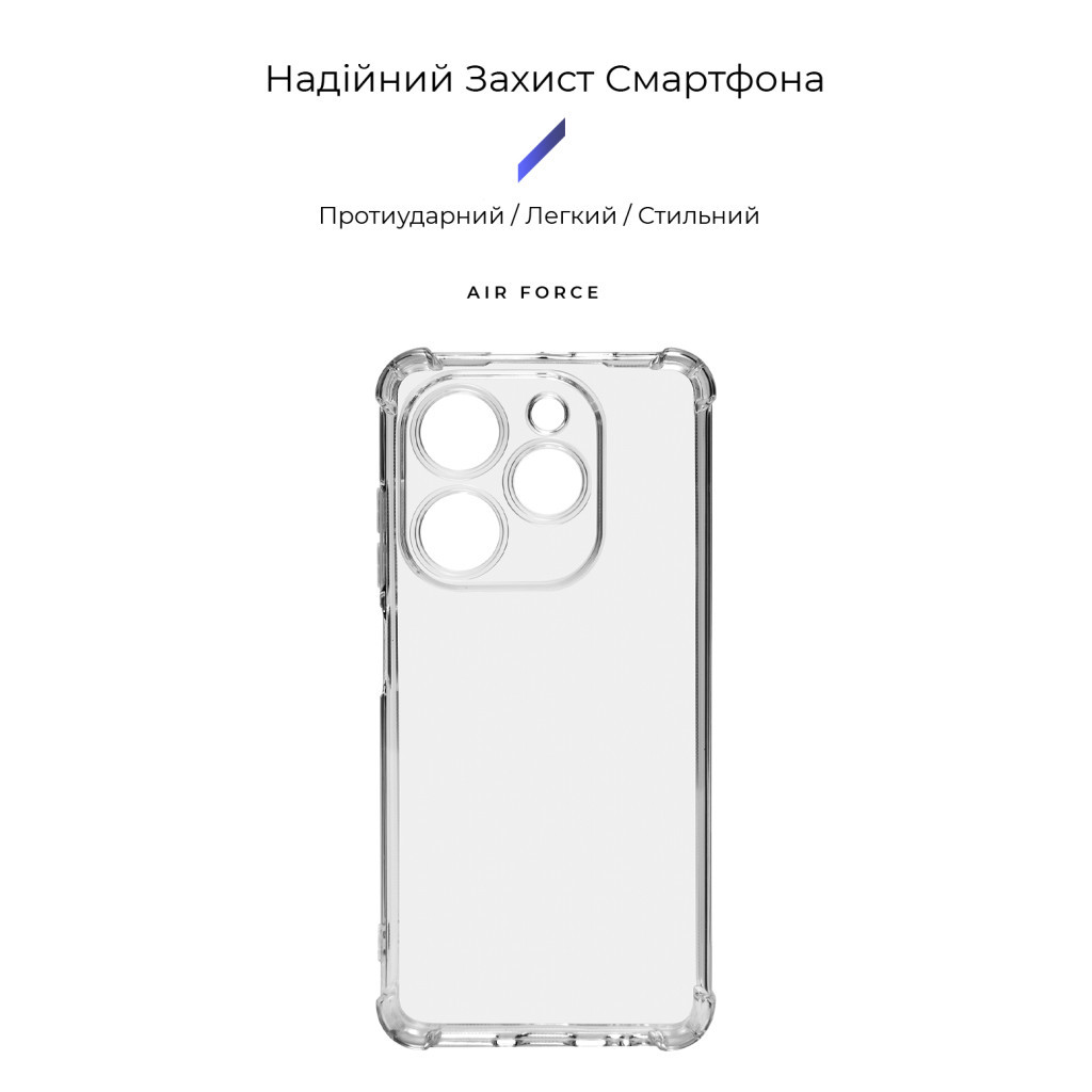 Чохол до мобільного телефона Armorstandart Air Force Tecno Spark Go 2024 (BG6) Camera cover Transparent (ARM73806) - зображення 3
