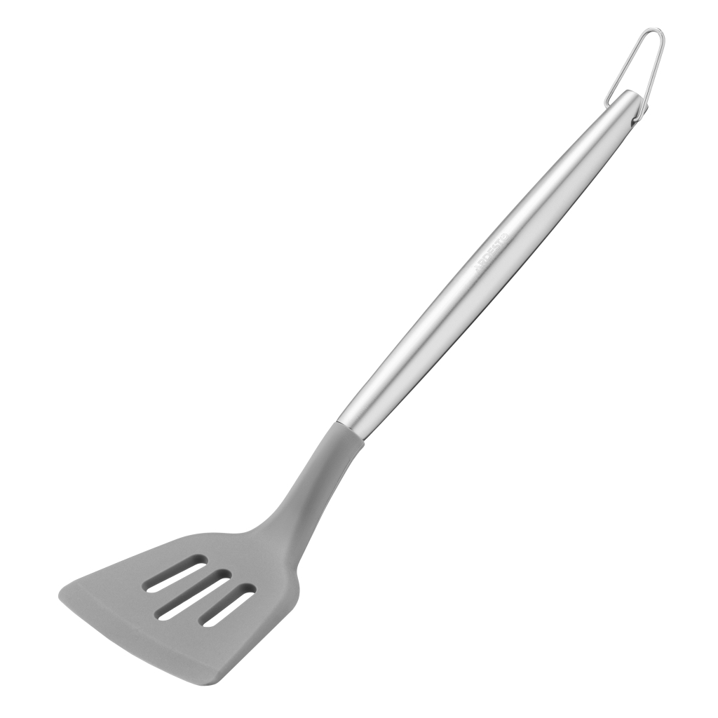 Лопатка кухонна Ardesto Gemini, 34.5см, силікон, нержавіюча сталь, сіра (AR4451G) - зображення 3