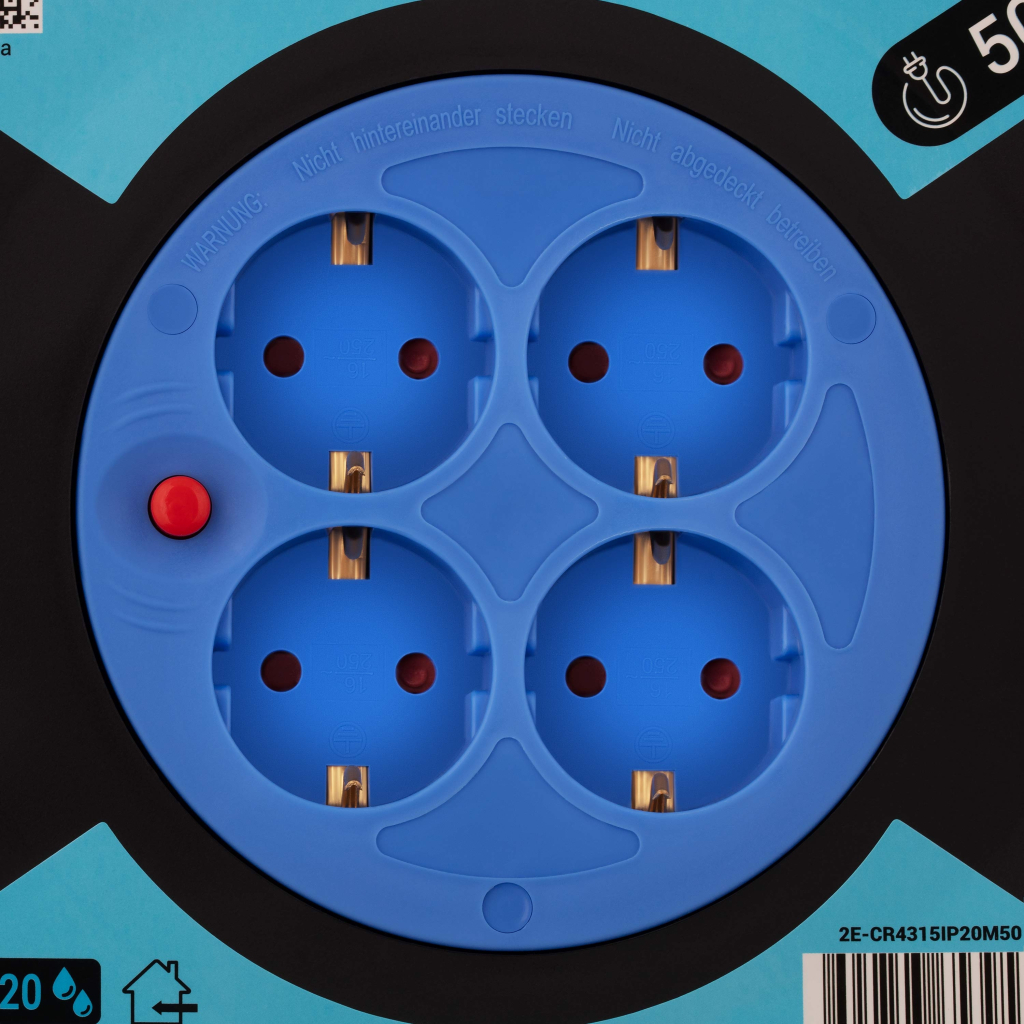 Мережевий подовжувач 2E 2E-CR4315IP20M50 - зображення 3