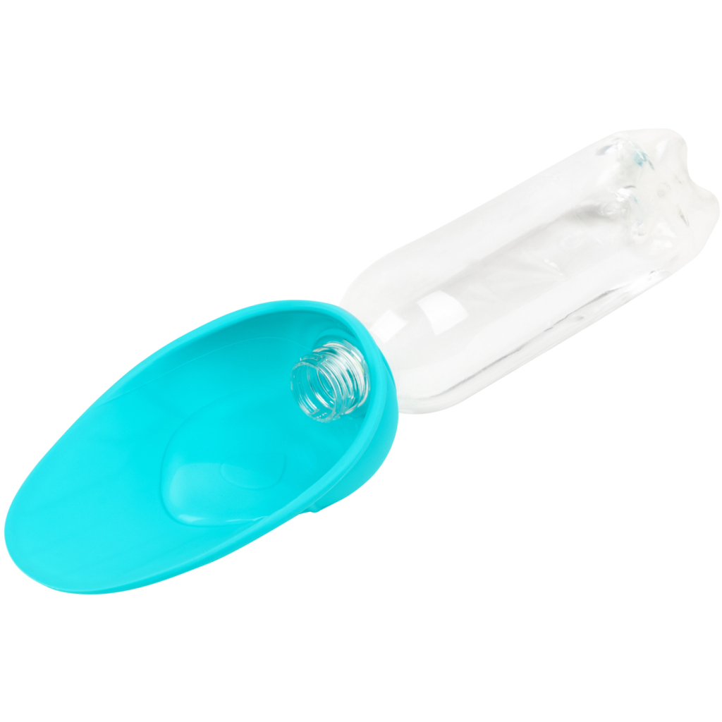 Універсальний посуд для тварин WAUDOG Silicone Поїлка-насадка на пляшку 165х90 мм блакитна (50772) - зображення 5