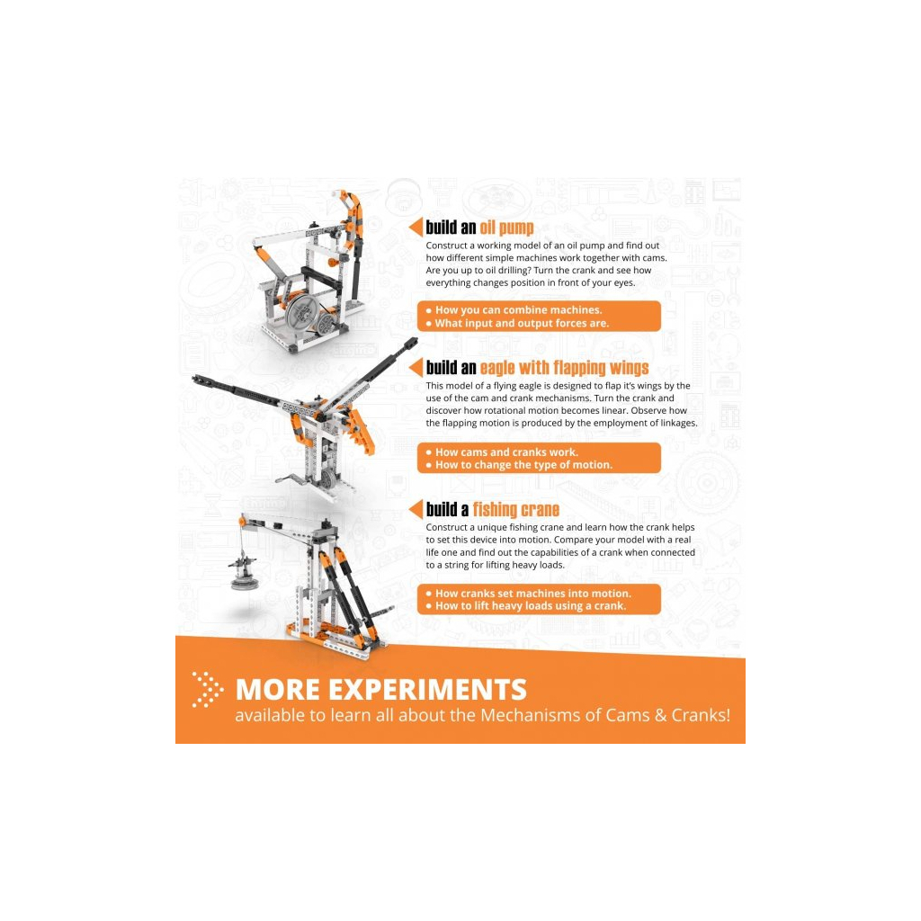 Конструктор Engino Stem Механіка: Вали і Кривошипи (STEM04) - зображення 5