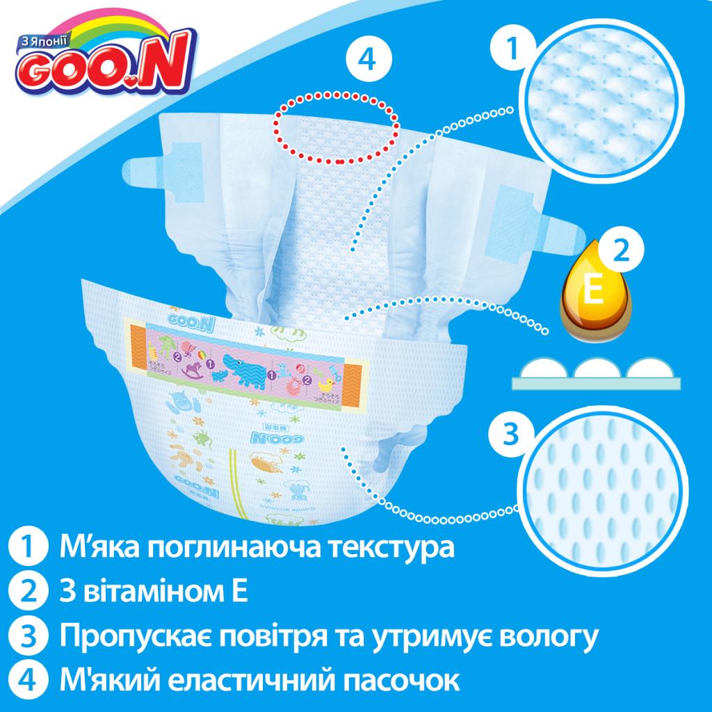 Підгузки GOO.N для дітей 12-20 кг, Big XL унісекс 168 шт. (853077-4) - зображення 4