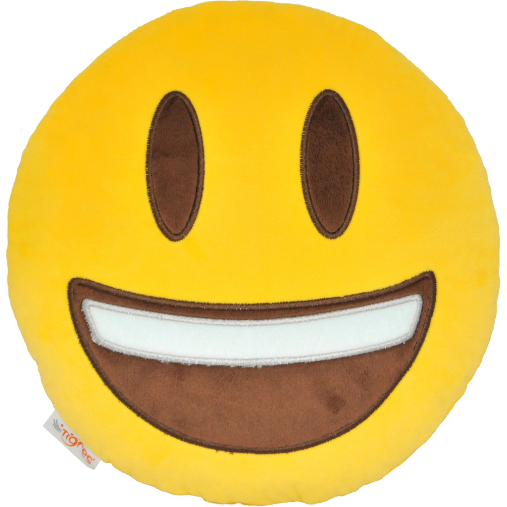 М'яка іграшка Tigres Подушка - емоджі Happy (ПД-0316) - зображення 1