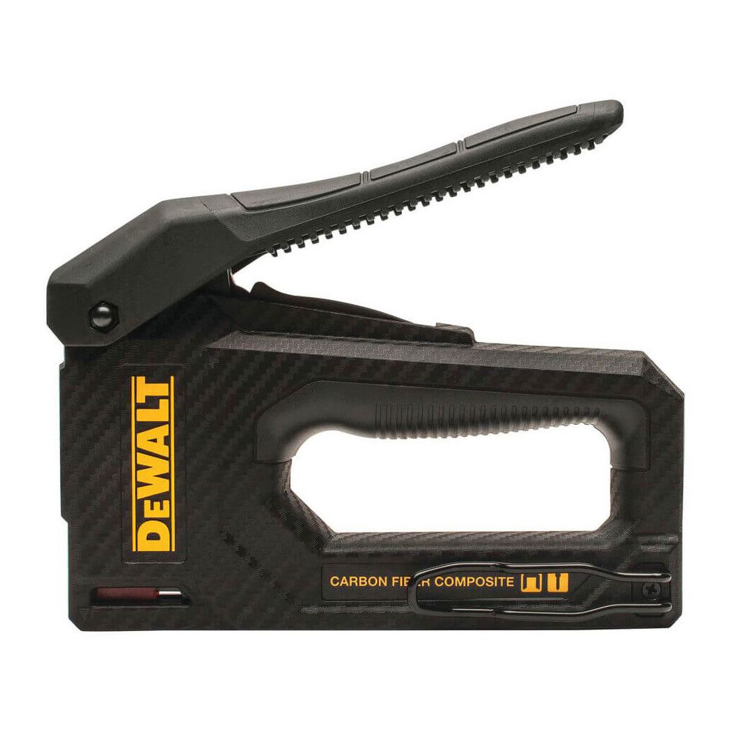 Степлер будівельний DeWALT CARBON FIBRE для скоб типу "G" 6-14мм, цвяхів типу "J" 12, 15мм. (DWHT80276-0) - зображення 1