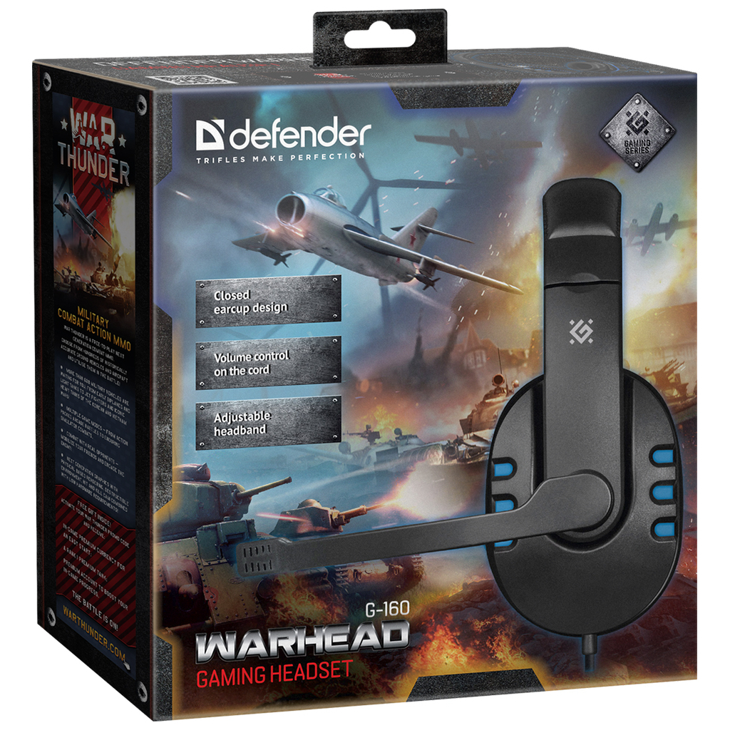 Навушники Defender Warhead G-160 Black-Blue (64118) - зображення 3