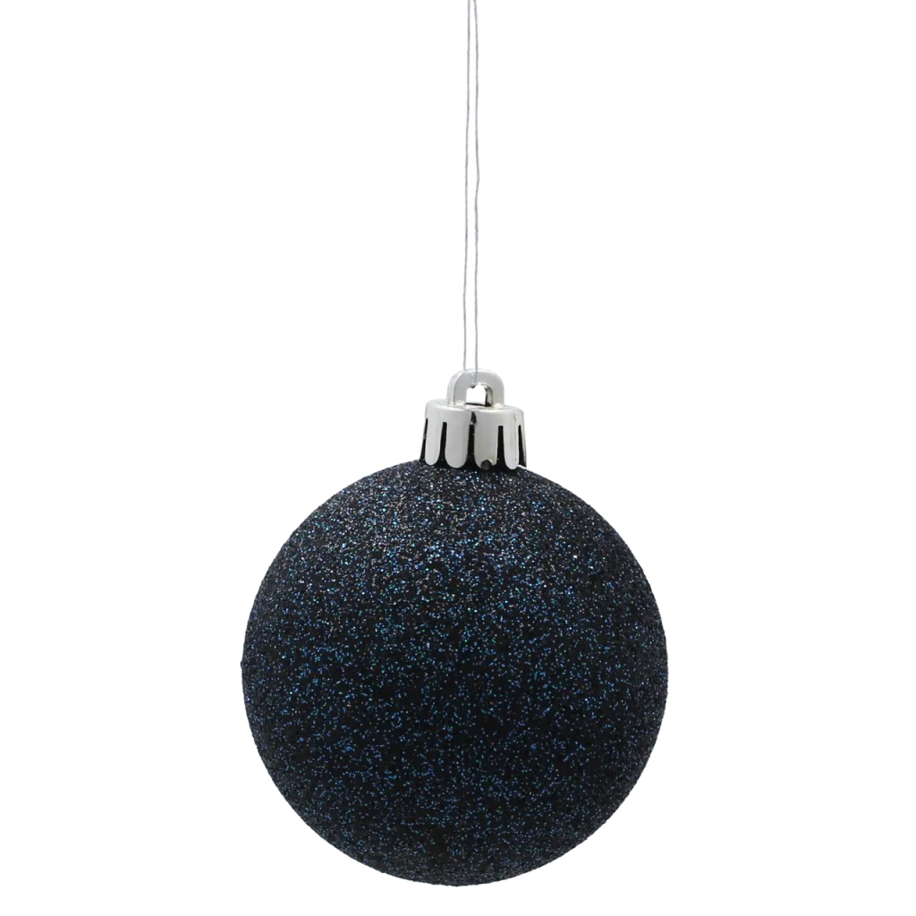 Ялинкова іграшка Chomik пластикові кульки 8 шт, 6 см, сині (5900779893979_1) - зображення 4