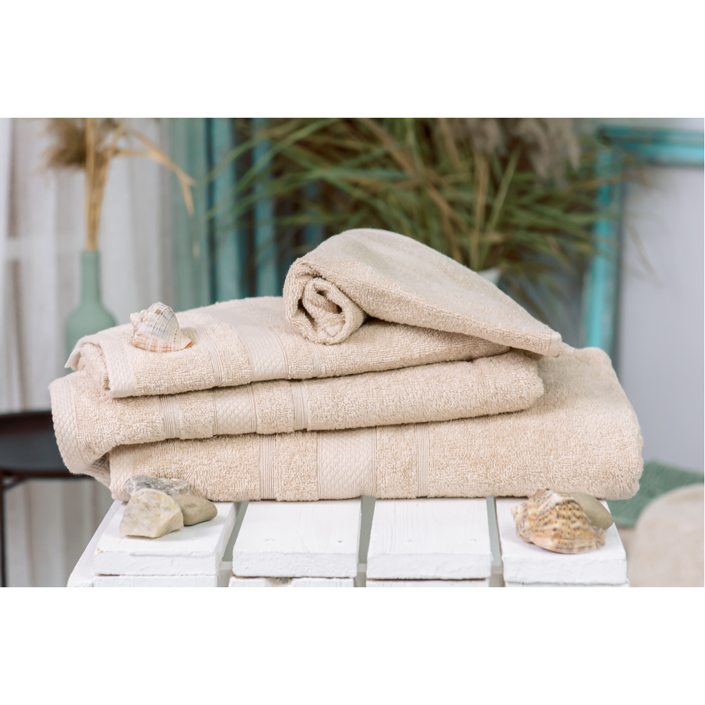 Рушник MirSon набір банних 5084 Elite SoftNess Beige 40х70, 50х90, 70х140 (2200003183542) - зображення 2