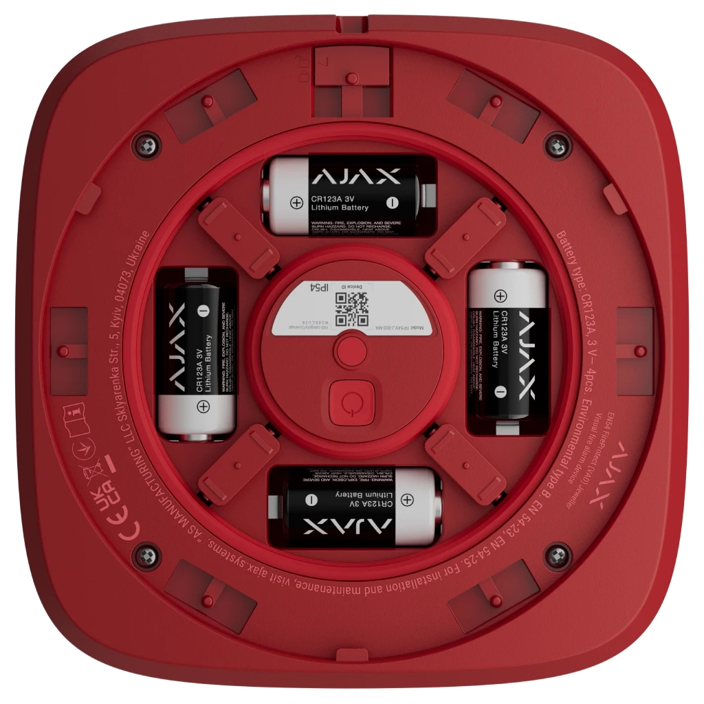 Сирена Ajax EN54 FireProtect VAD red - зображення 5