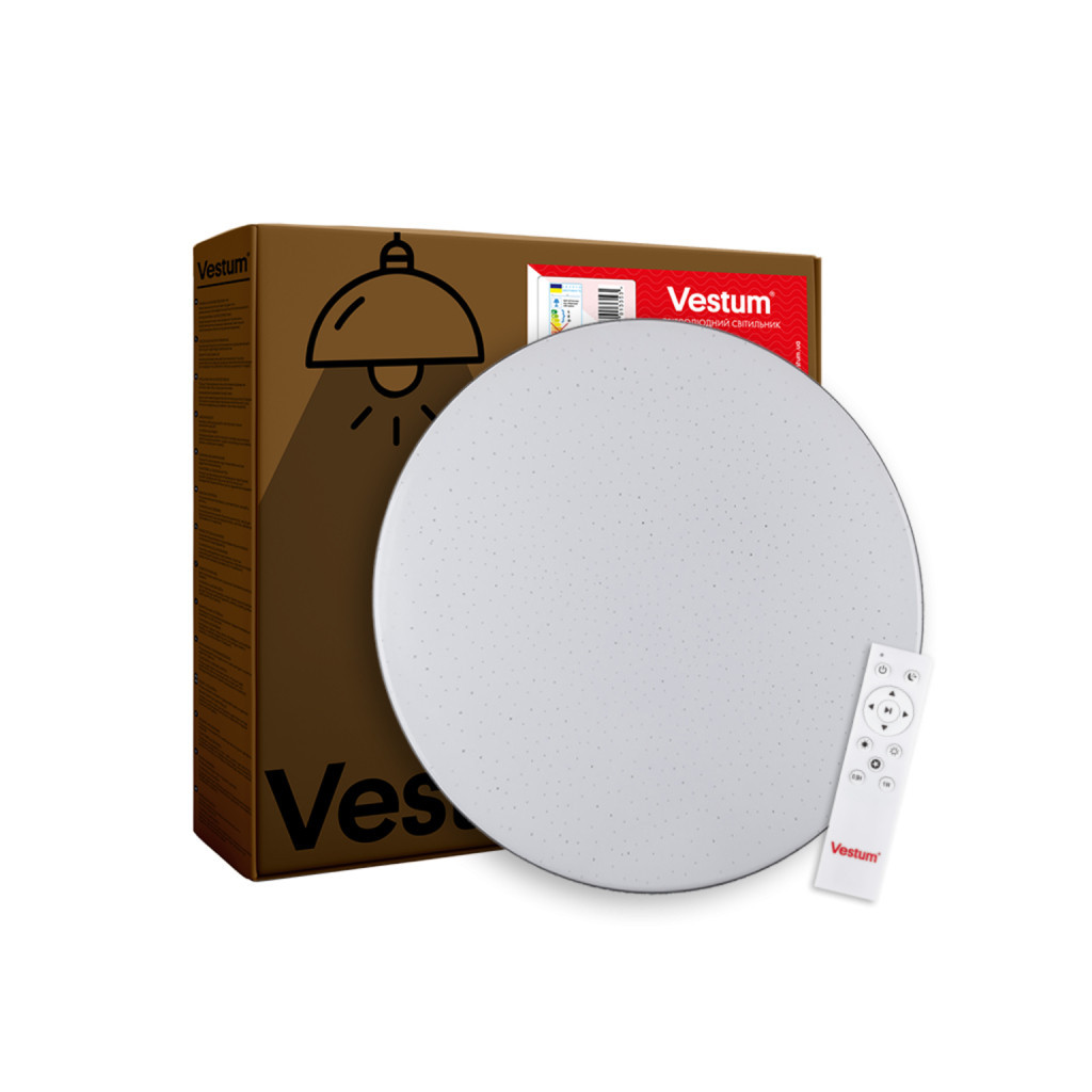 Світильник Vestum SIMPLE зоряне небо 72W 3000К- 6500К 5600Lm (VS-81003) - изображение 1