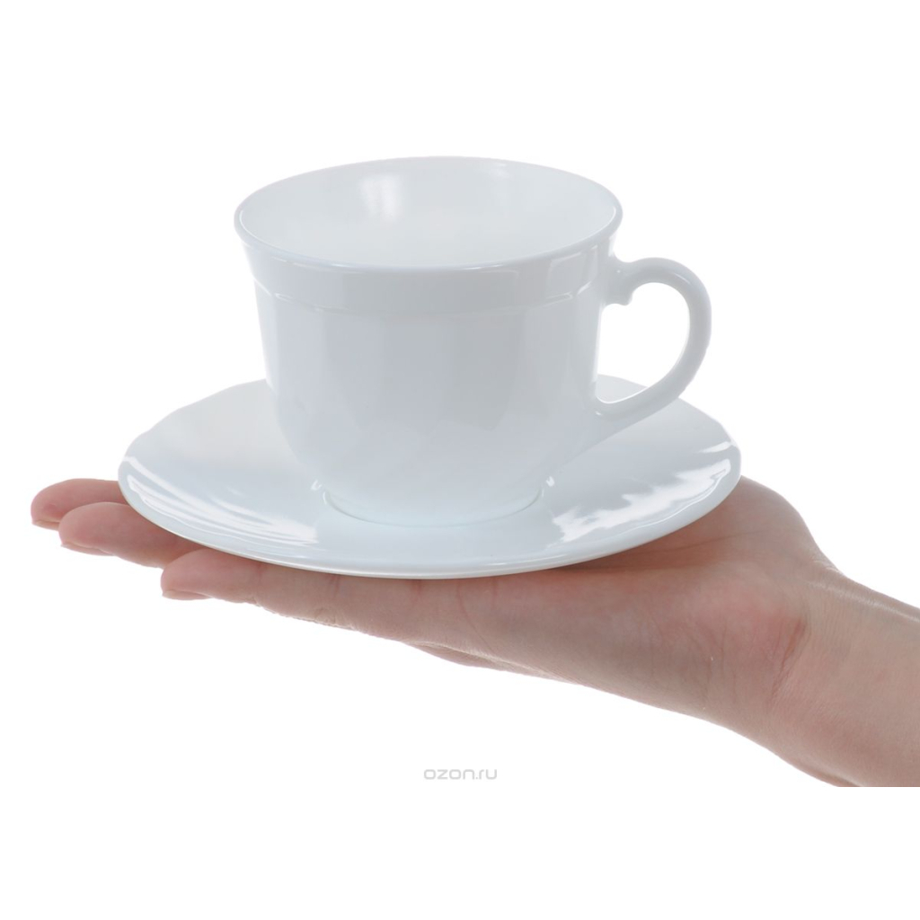 Сервіз для чаю та кави Luminarc Trianon Білий 12 предметів (E8845) - изображение 3