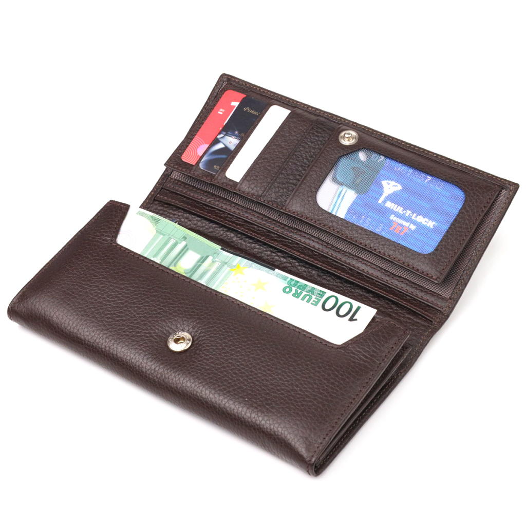 Портмоне Canpellini З натуральної шкіри Коричневе (21526) - зображення 5