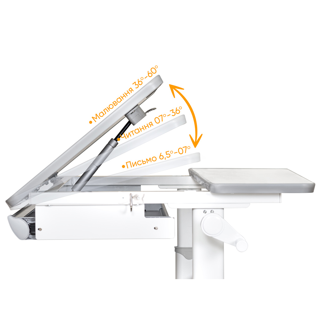 Парта Mealux Edmonton Multicolor G Liite (BD-610 W/MC + G Lite) - зображення 6