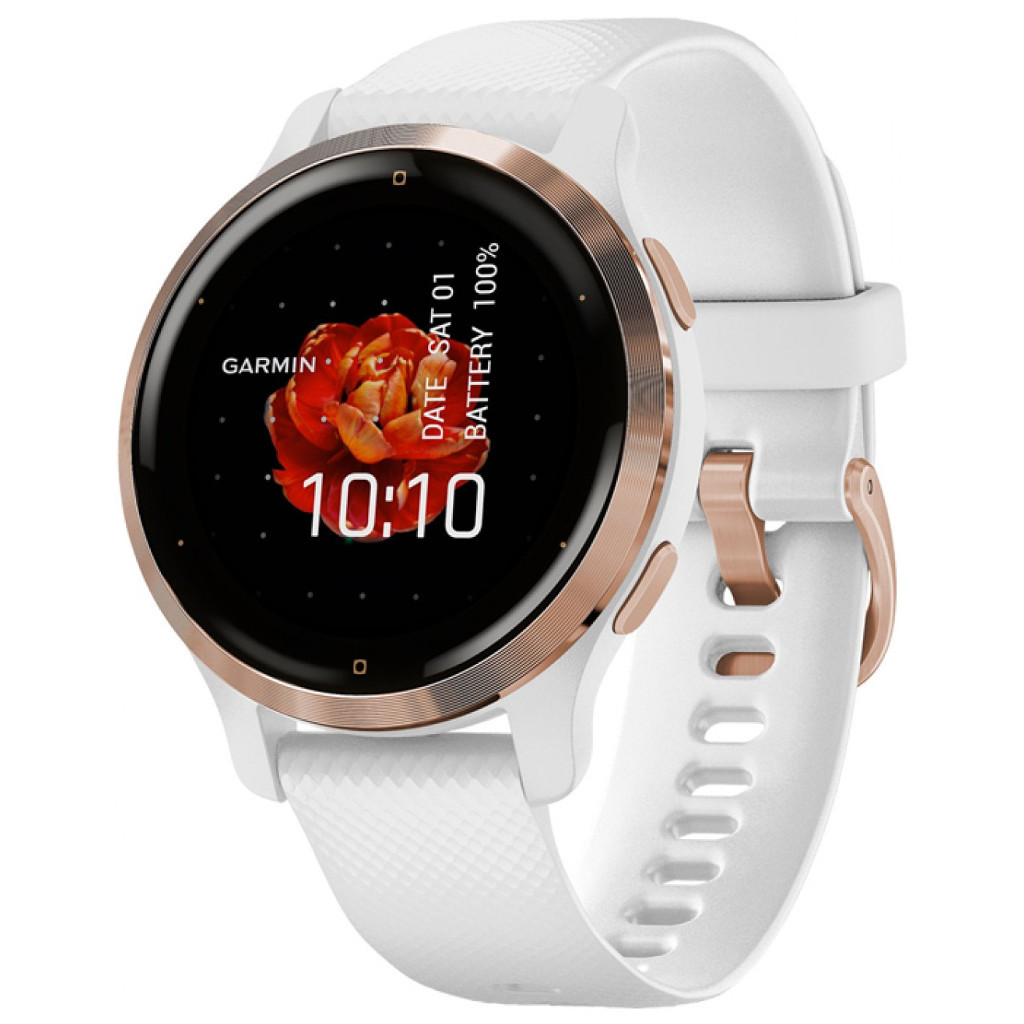 Смарт-годинник Garmin Venu 2S, Rose Gold + White, GPS (010-02429-13) - зображення 3