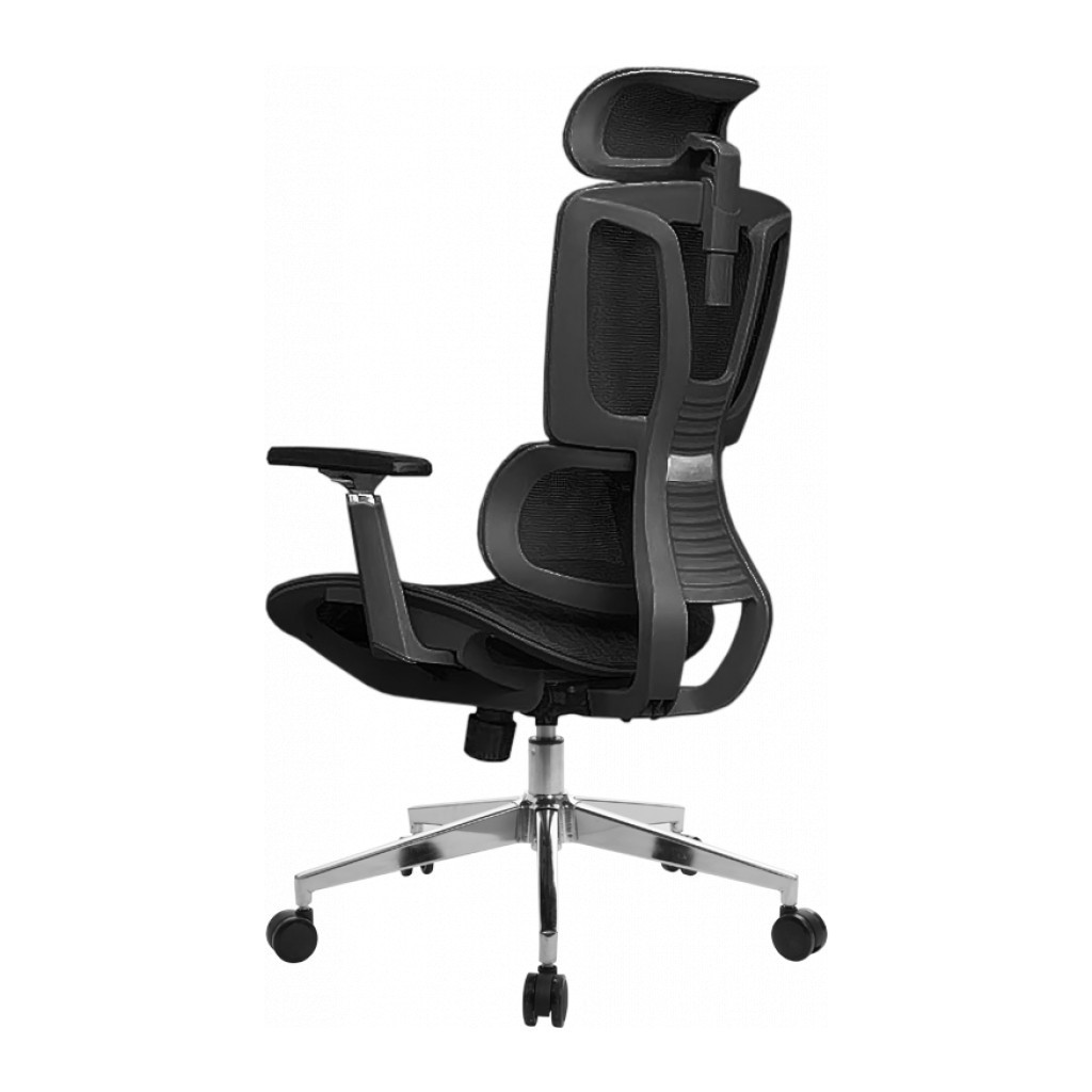 Офісне крісло GT Racer B-123A-S Black - зображення 4