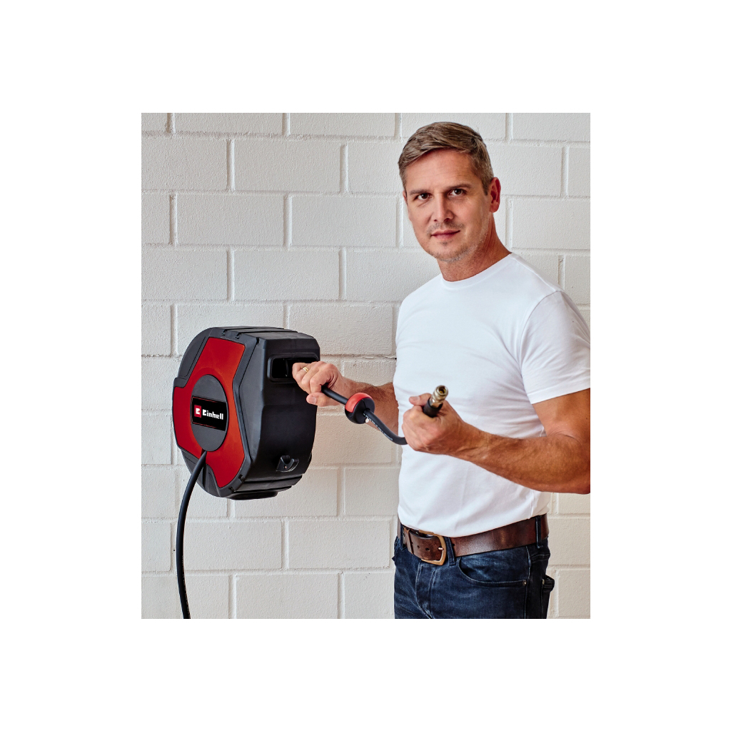 Пневматичний шланг Einhell TC-PH 150, 15+1.5м, 9мм, до 16бар, 5.8кг, на катушці (4138005) - изображение 7