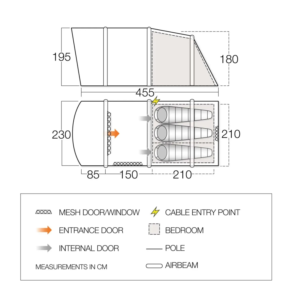 Намет Vango Harris Air 350 Mineral Green (TETHARRAI000001) (930838) - зображення 12