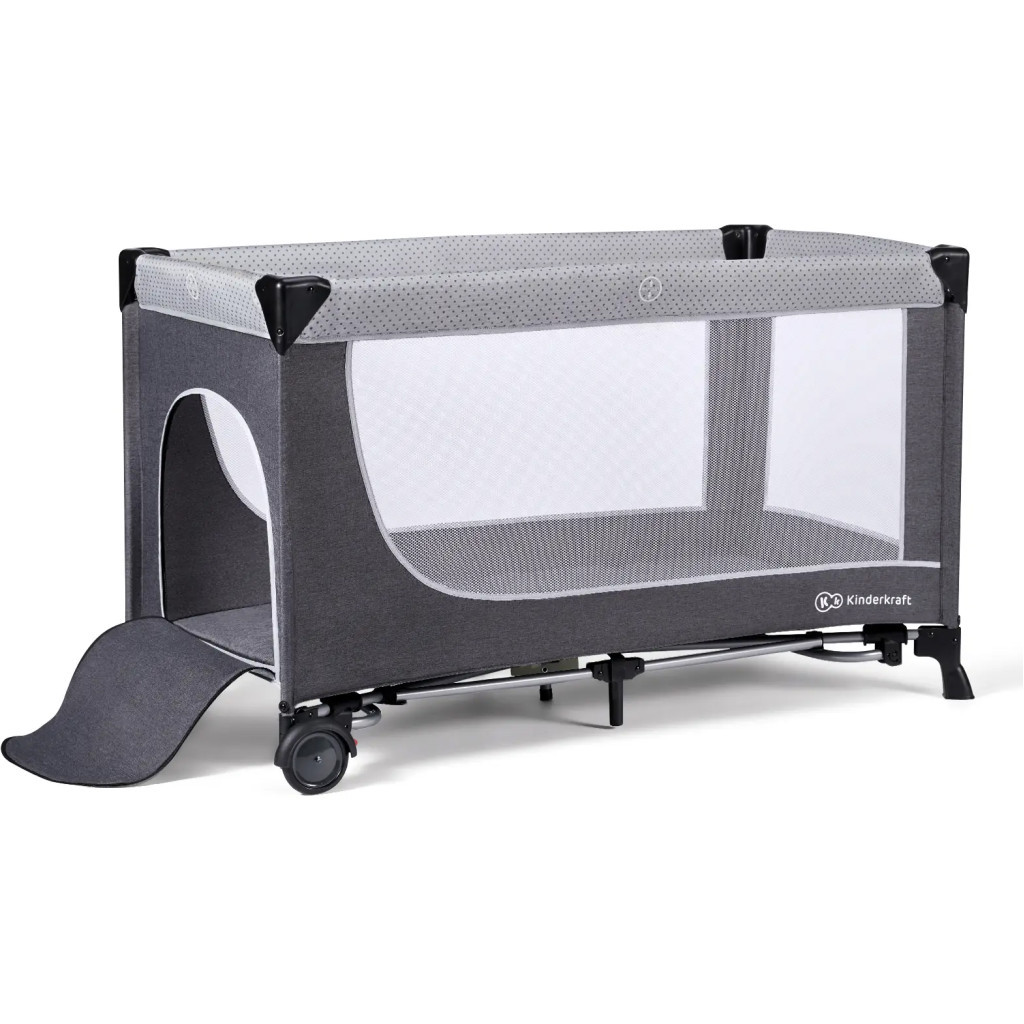 Дитячий манеж Kinderkraft кровать Leody с пеленатором Grey (5902533917952) - зображення 5