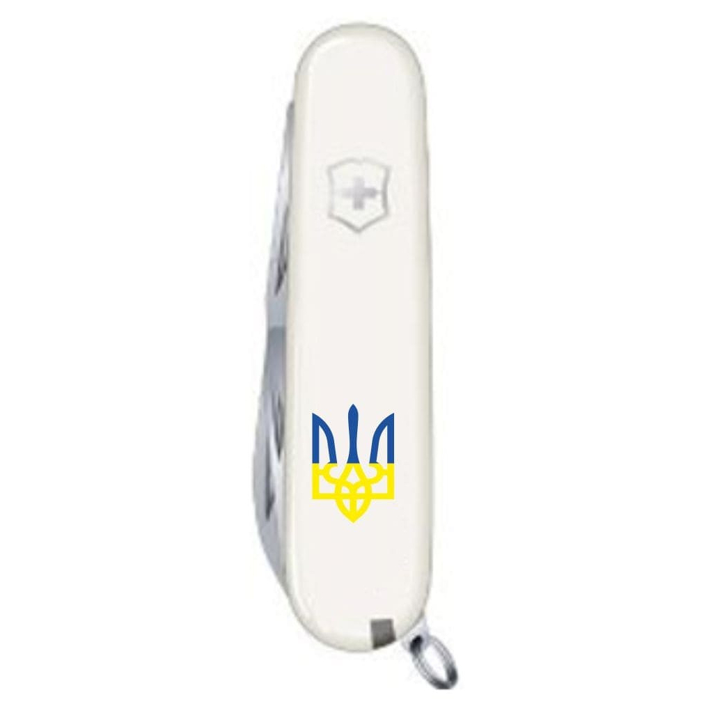 Ніж Victorinox Spartan Ukraine White "Тризуб Жовто-Блакитний" (1.3603.7_T0017u) - зображення 5