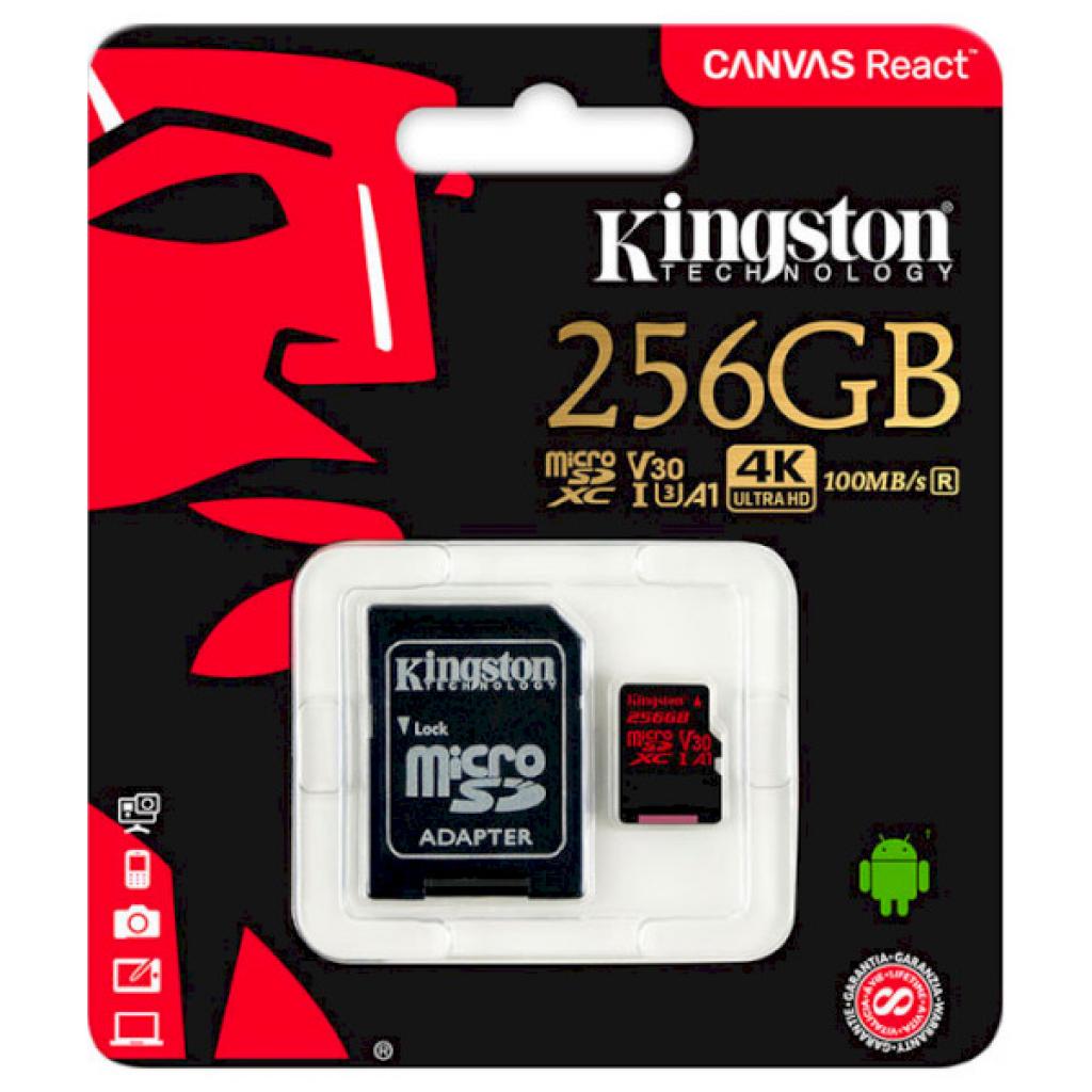 Карта пам'яті Kingston 256GB microSDXC class 10 UHS-I U3 (SDCR/256GB) - зображення 3