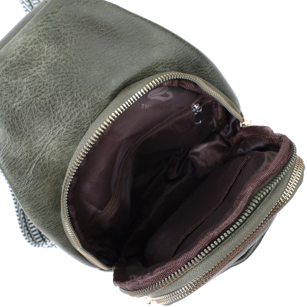 Сумка Vintage З екошкіри Зелена (22756) - зображення 7