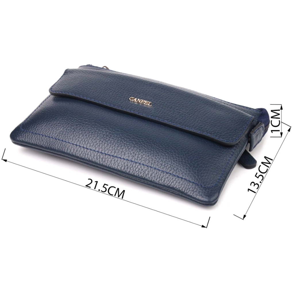 Сумка Canpellini З натуральної шкіри Синя (21545) - зображення 3