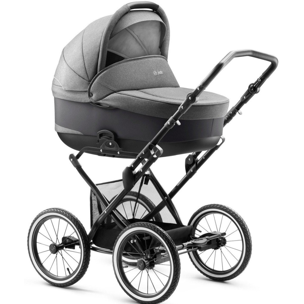 Коляска Jedo 2в1 Bartatina V1 (BARTATINAV1-BLACK-MS-14) - зображення 1