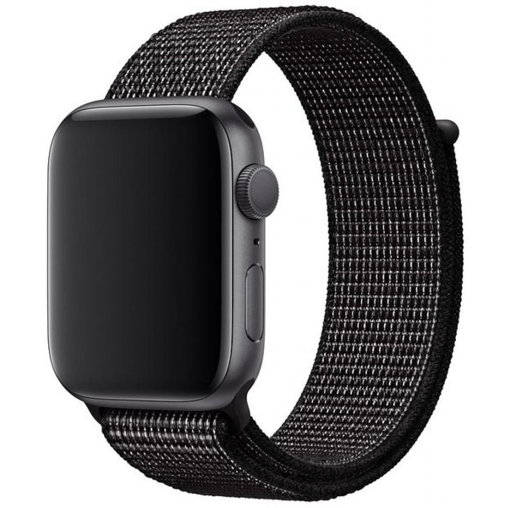 Ремінець до смарт-годинника Apple 44mm Nike Sport Loop Black (MX812ZM/A) - зображення 1