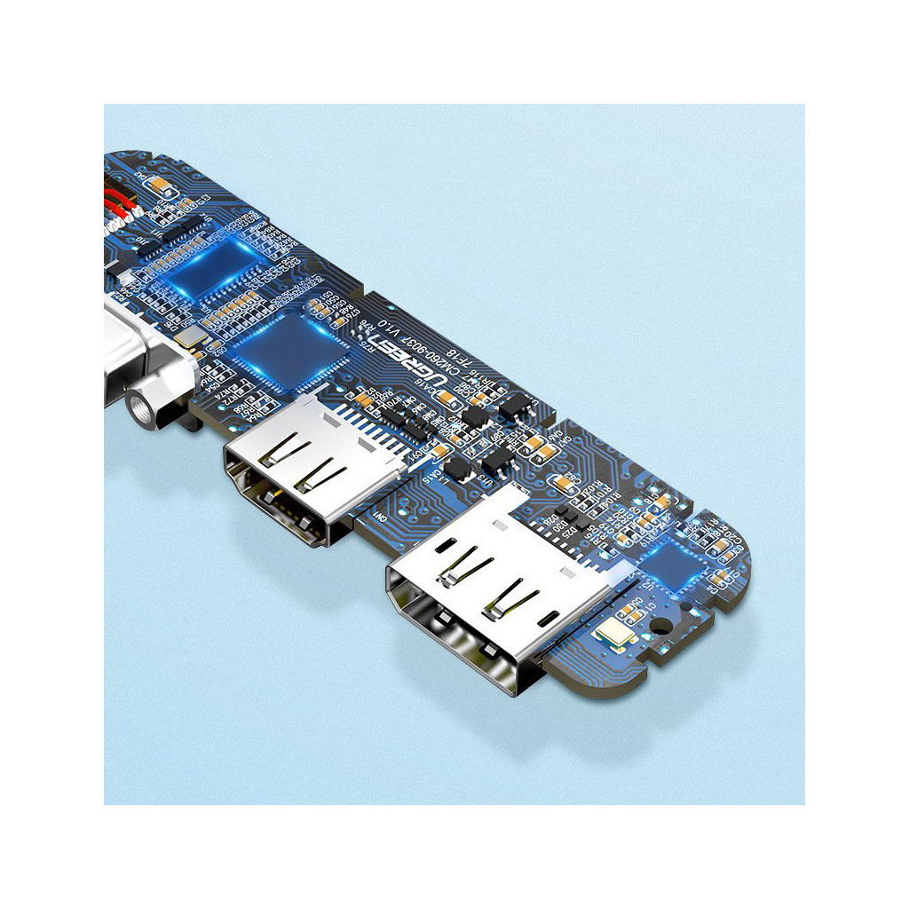 Перехідник USB2.0 Type-C to VGA V1.2/HDMI V2.0b/DP V1.2a CM260 black Ugreen (60568) - изображение 8