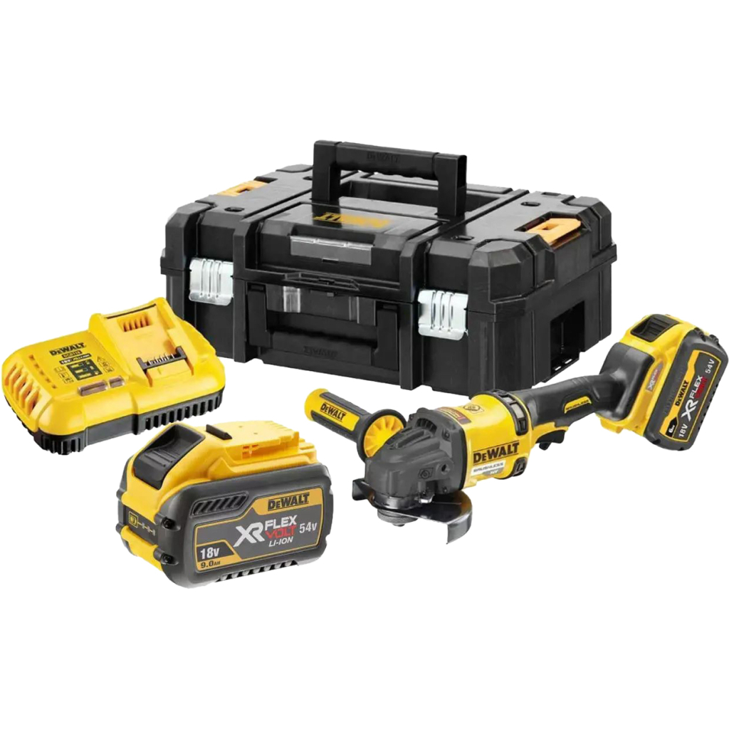Шліфувальна машина DeWALT XR FLEXVOLT, 54 В, 2x3Ah, 9000 об/хв (DCG418X2) - зображення 1