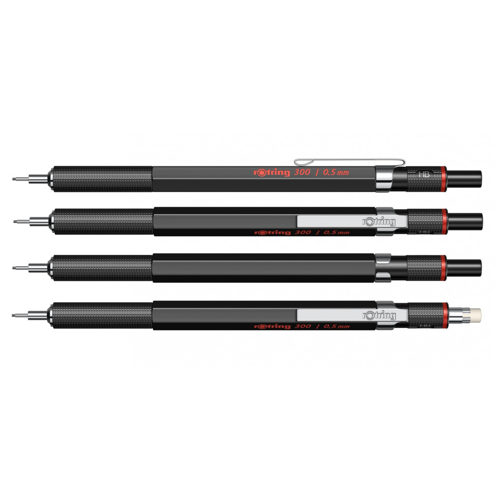 Олівець механічний Rotring Drawing ROTRING 300 Black PCL 0,5 (R1904726) - зображення 2