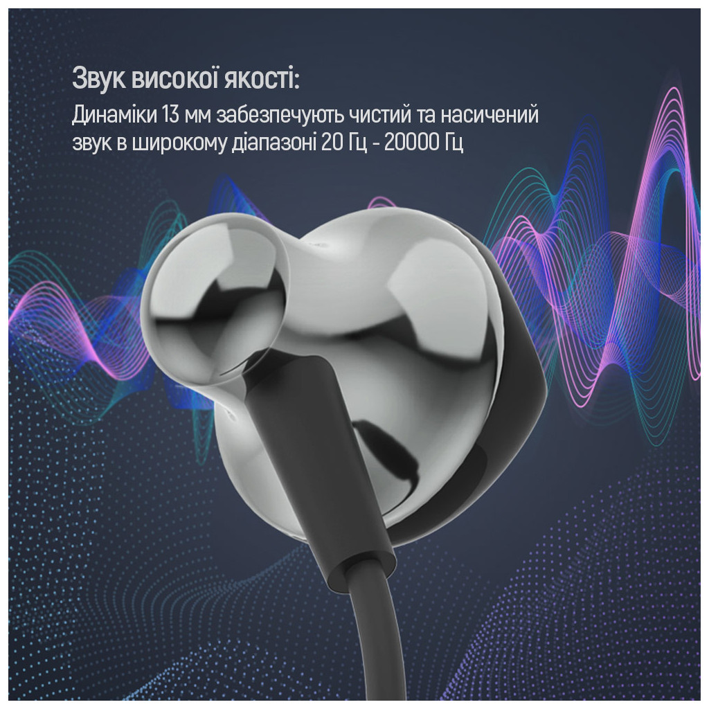 Навушники ColorWay Slim 3.5 mm Wired Earphone Blast 1 Black (CW-WD01BK) - зображення 11