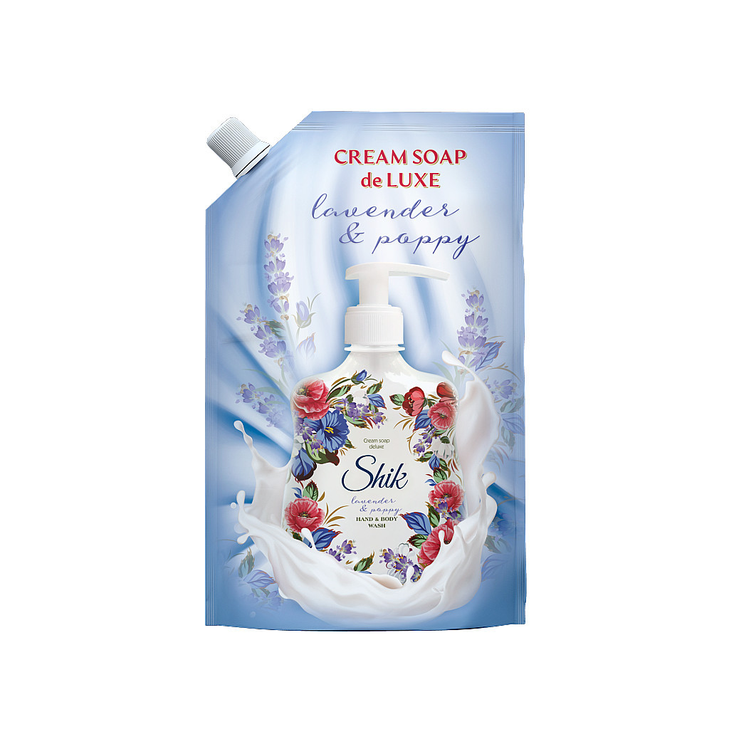 Рідке мило Shik Lavender & Poppy дой-пак 500 мл (4823107601736) - зображення 1