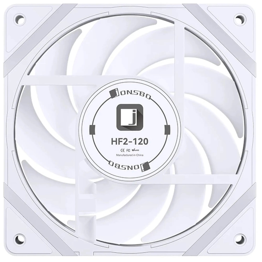 Кулер до корпусу JONSBO HF2-120W ARGB White - зображення 7