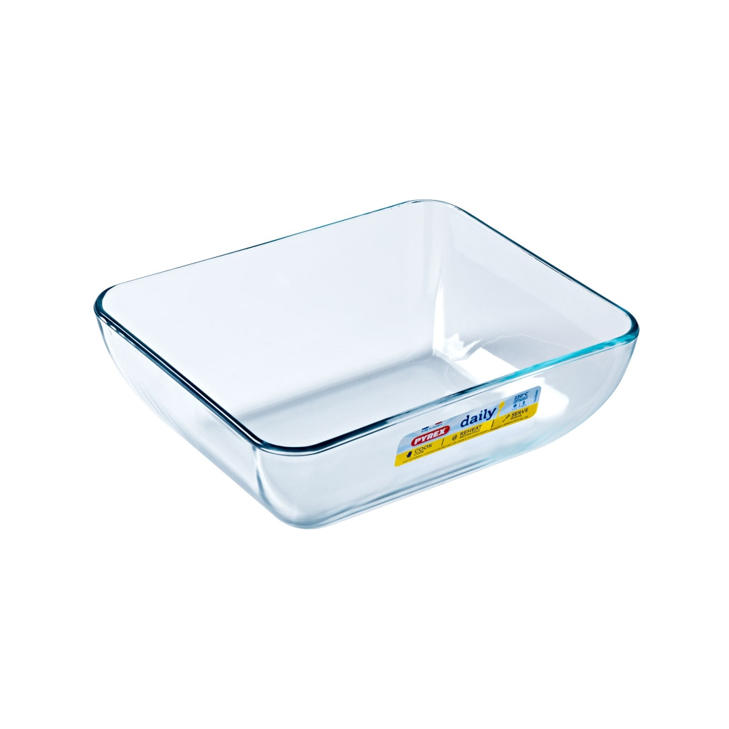 Форма для випікання Pyrex Daily з кришкою прямокутна 22 х 17 см 1.3 л (342P000/3046) - зображення 2