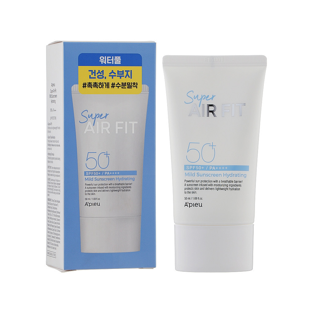 Засіб від засмаги A'pieu Super Air Fit Mild Sunscreen Hydrating SPF50+ PA++++ 50 мл (8809643530545) - зображення 1