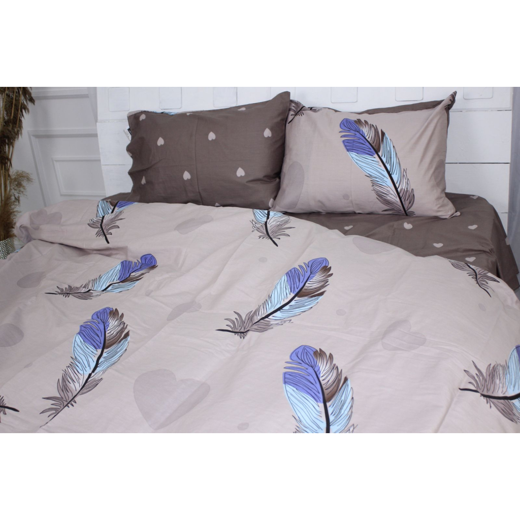 Постільна білизна MirSon Сатин 22-1310 Peacock feathers 200 х 220 (2200004341286) - зображення 4
