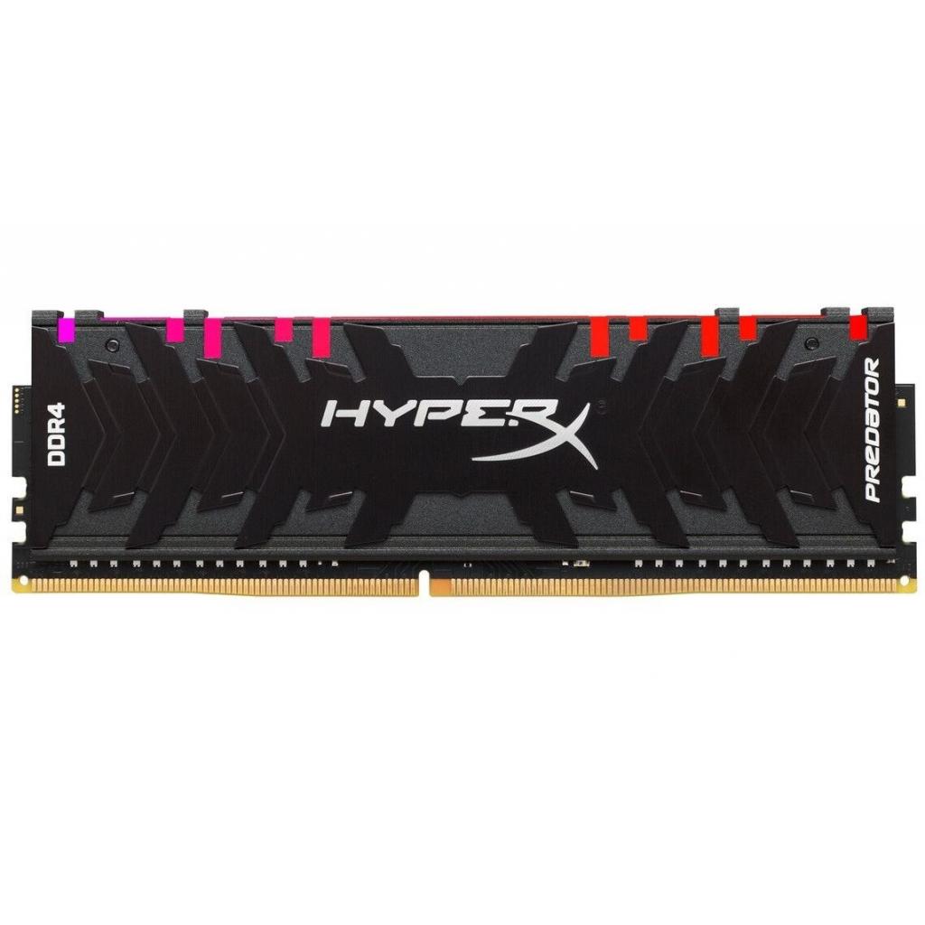Модуль пам'яті для комп'ютера DDR4 8GB 3600 MHz HyperX Predator RGB Kingston Fury (ex.HyperX) (HX436C17PB3A/8) - зображення 1