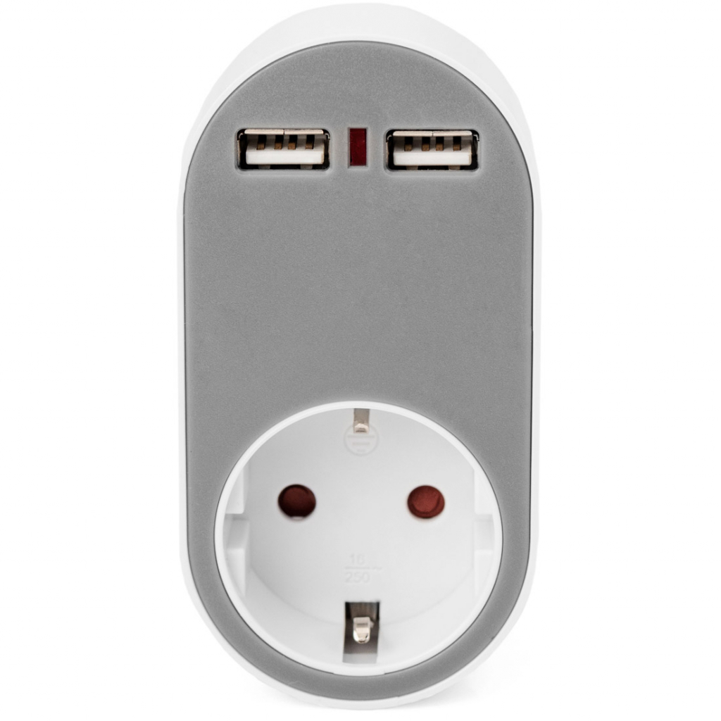 Зарядний пристрій Digitus Universal USB + Power Socket (DA-70617) - зображення 2