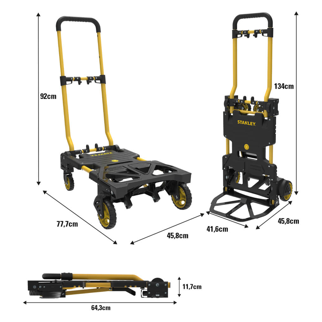 Візок вантажний Stanley розкладна, до 70/137кг, матеріал сталь, вага 7,4кг (SXWT-FT585) - picture 7