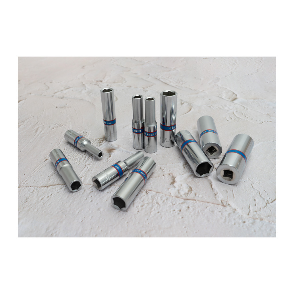 Набір головок KING TONY 1/4 " подовжених 11шт. (2511MR) - зображення 5