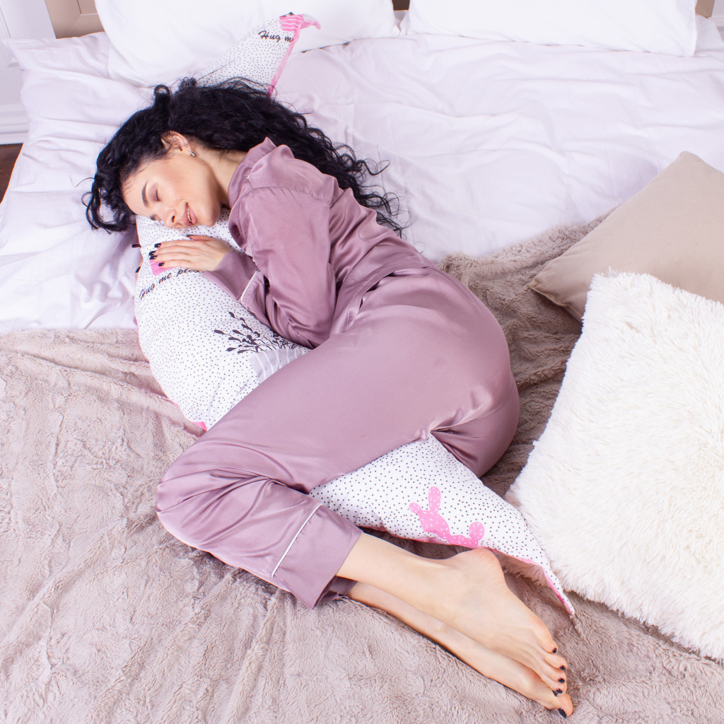 Подушка MirSon для вагітних та годування №8309 Print Line 17-0498 Magnificent Бязь 30х170х20 см (2200006200345) - зображення 5