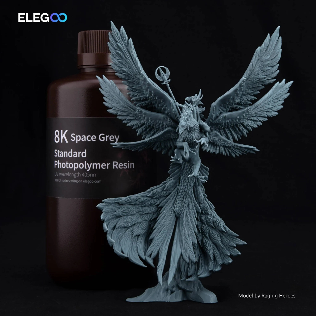 Фотополімерна смола ELEGOO Resin, Standard 8K 1кг, gray space (50.103.0124) - зображення 3