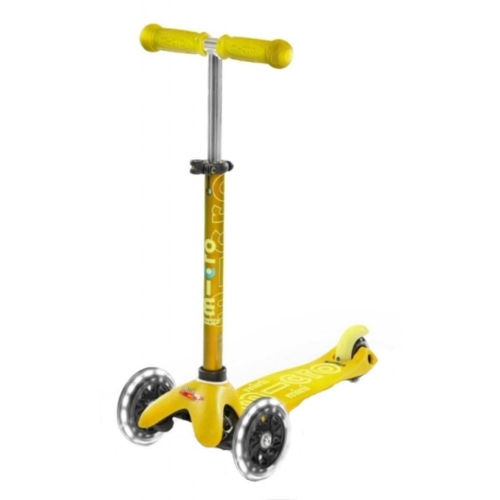 Самокат Micro Mini Deluxe Yellow LED (MMD053) - зображення 1