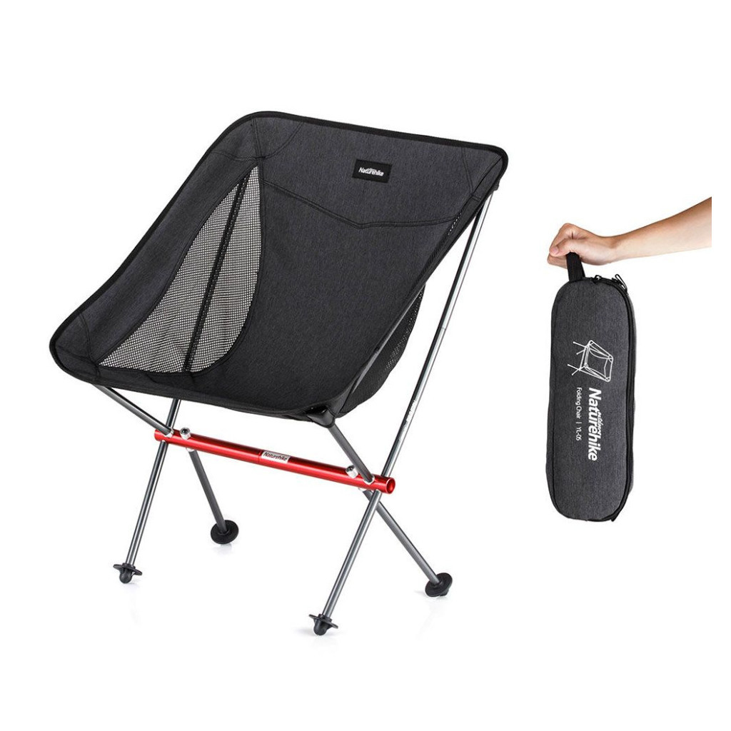 Стілець складаний Naturehike YL05 NH18Y050-Z чорний (6927595730676) - зображення 2