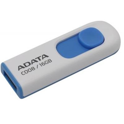 USB флеш накопичувач ADATA 16GB C008 White USB 2.0 (AC008-16G-RWE) - зображення 2