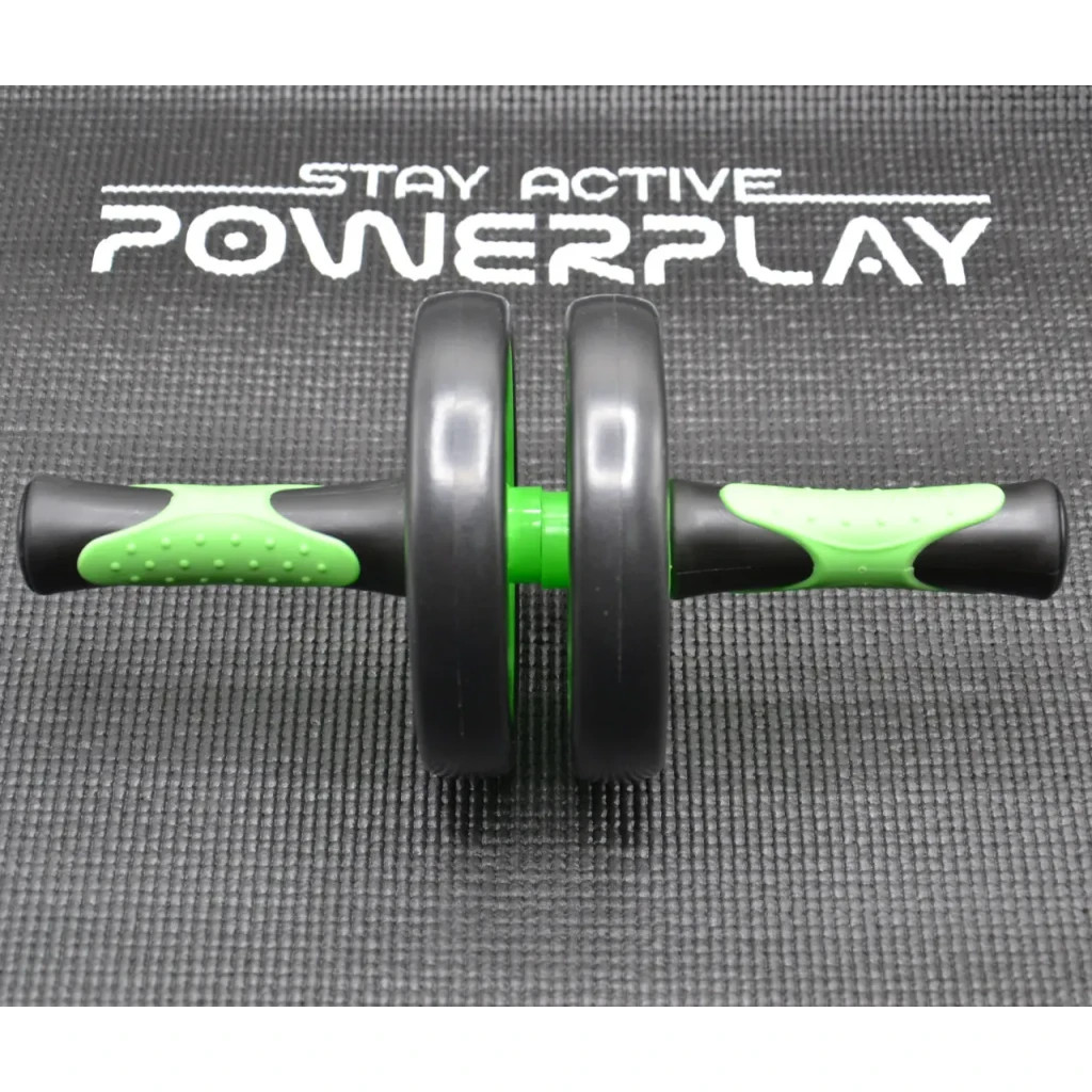 Ролик для преса PowerPlay подвійний Dual-Core Ab Wheel Чорно-зелений (PP_4327_Black/Green) - зображення 6