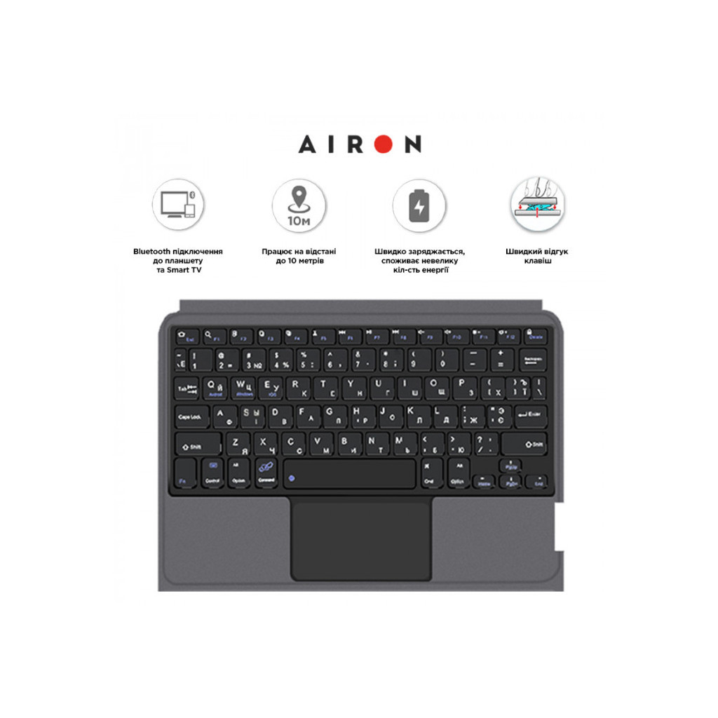 Чохол до планшета AirOn Premium iPad 10.9 10Gen 2022 10.9" with Keyboard (4822352781095) - зображення 9