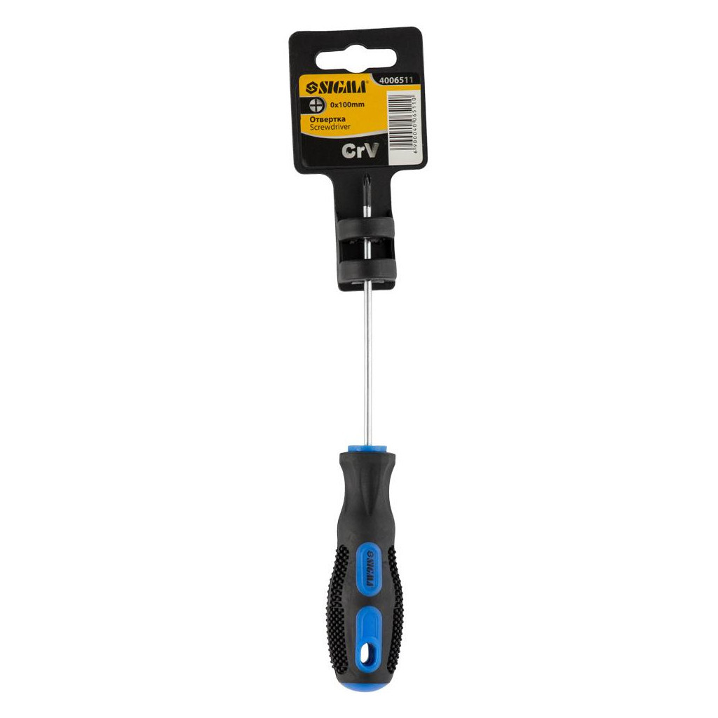 Викрутка Sigma хрестова PH0x100мм СrV (4006511) - зображення 4